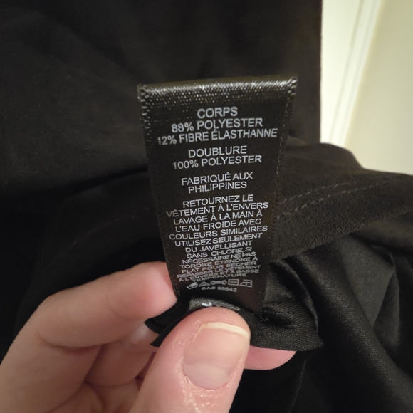 Express Black Lace-Up Mini Dress - Picture 4 of 7